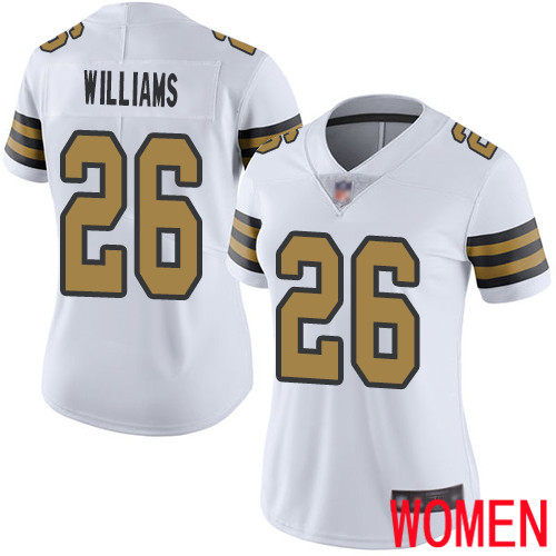 New Orleans Saints Limited White Women P J  Williams Jersey NFL Football #26 Rush Vapor Untouchable Jersey